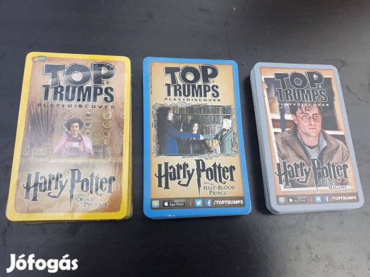 Harry Potter-4 pakli új, angol nyelvű kártya -Top Trumps Card Game