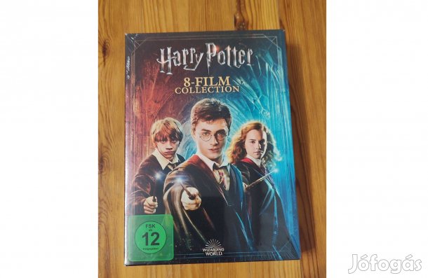 Harry Potter 8 film DVD kollekció (új állapotú, bontatlan)
