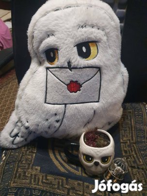 Harry Potter - Hedwig párna, bögre kövirózsával