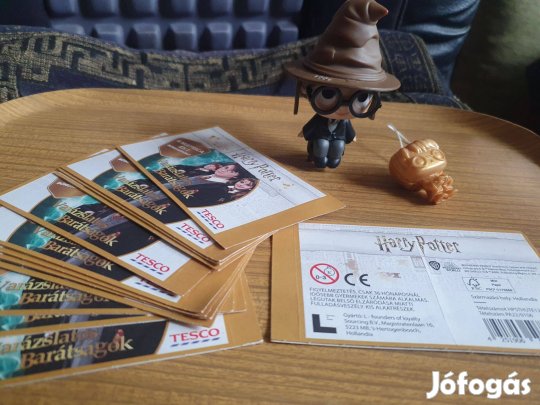 Harry Potter figura, függő, bontatlan Tesco matricák