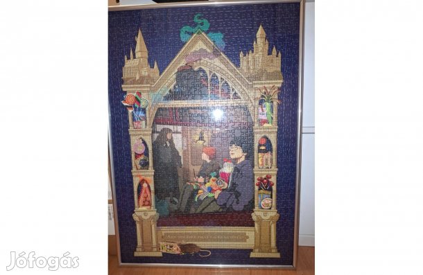 Harry Potter puzzle kirakva, keretezve