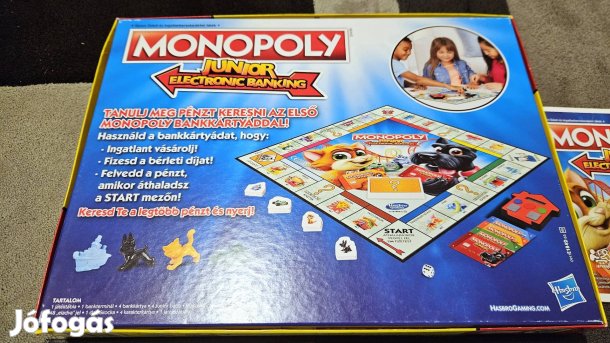 Hasbro Monopoly junior electronic banking társasjáték 