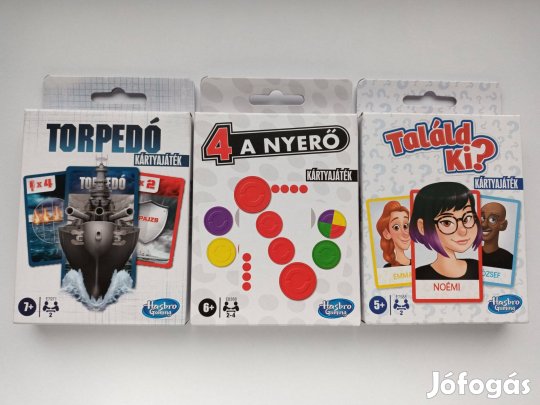 Hasbro Torpedó 4 a nyerő Találd ki kártya kártyajáték új bontatlan