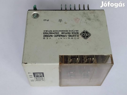 Használt 60V relé Re-log VEB Relog 4 RH 10 Relay TGL 26047 4RH10