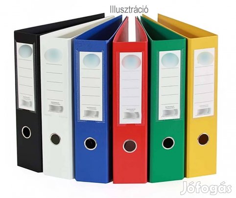 Használt A4 -es iratrendezők, dossziék 7.5cm eladók!