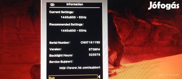 Használt HP monitor 