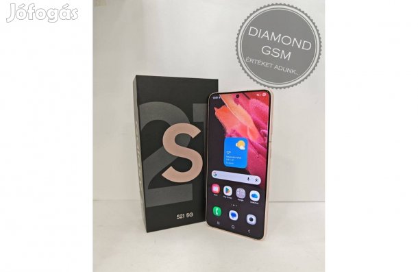 Használt Samsung Galaxy S21 128GB Rózsaszín színben,