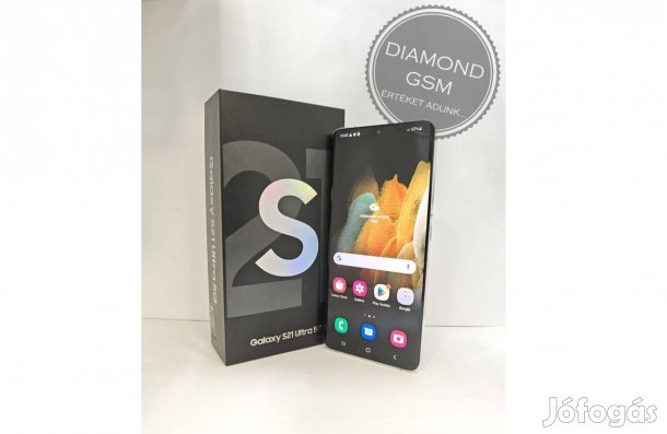 Használt Samsung Galaxy S21 Ultra 256GB Fantom Szürke