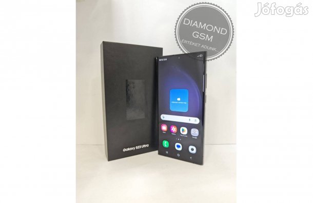 Használt Samsung Galaxy S23 Ultra 256GB Fekete színben,