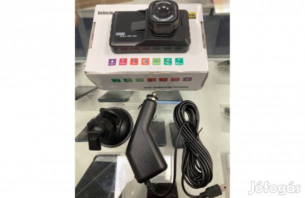 Használt WDR Full HD autós menetrögzítő kamera / 12 hó jótállás