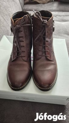 Használt, barna bőr bokacipő
