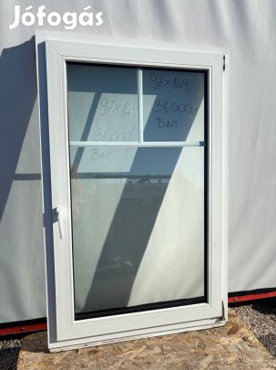 Használt bontott hőszigetelt műanyag ablak 100 x 150 és 29 e Ft