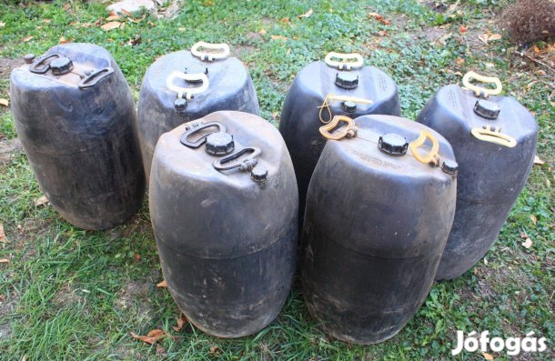 Használt gázolajos kanna, hordó