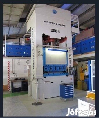 Használt hidraulikus prés présgép PITZMANN  200 t    (1031)