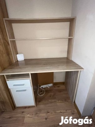 Használt íróasztal polccal eladó