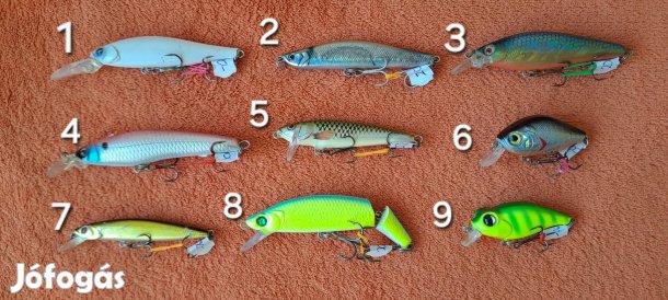 Használt jó állapotú Wobblerek.