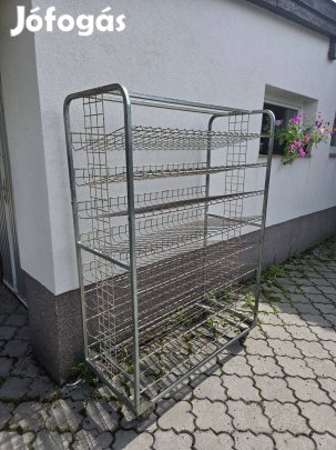 Használt kisütő kenyeres kocsi, 4 darab