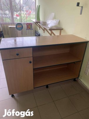 Használt kiszolgáló pult + szekrény!