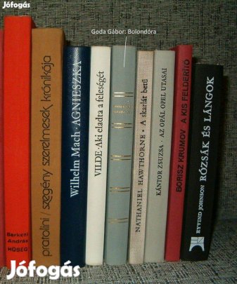 Használt könyvek, regények