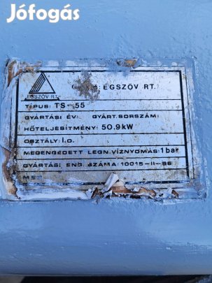 Használt lemezkazán eladó. 50kw-os.Burkolattal