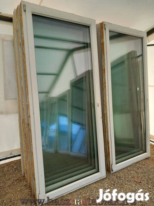 Használt műanyag erkélyajtók 1 szárnyas kivitel 103x237-es méret 7 db