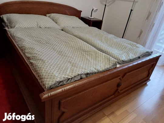 Használt tölgyfa franciaágy