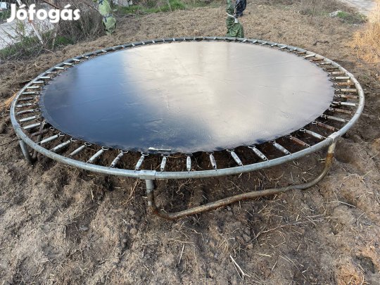 Használt trambulin, védőháló nélkül eladó