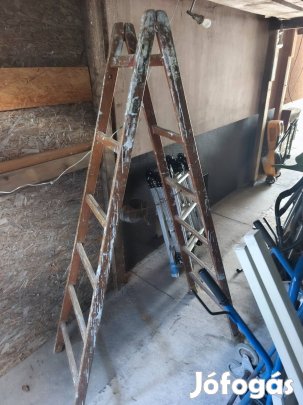 Hat fokos fa létra festő létra villanyszerelő létra eladó 