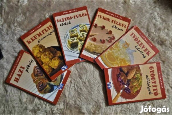 Hat kötet a Food Time sorozatból egyben