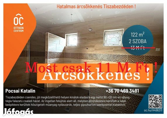 Hatalmas Árcsökkenés Tiszabezdéden !