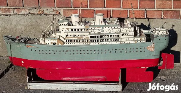 Hatalmas Magyar tengeri hajó háború előtti MAHART játék régiség