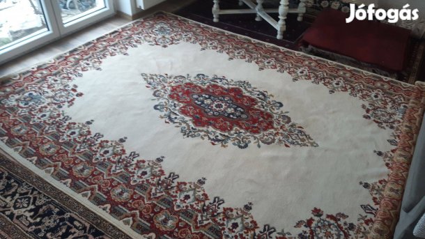 Hatalmas kézi perzsa szőnyeg - Iszfaháni/Kermán - 245x337