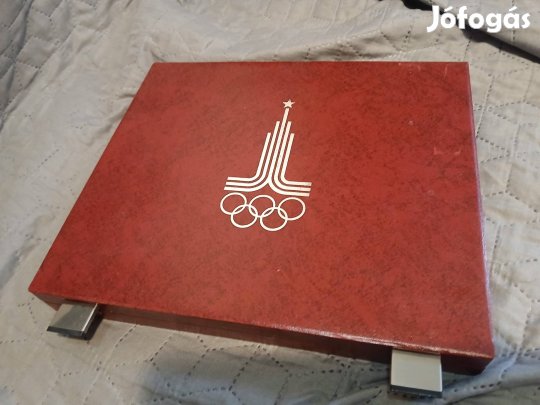 Hatalmas orosz szovjet olimpiai ezüst rubel pénz érme szett