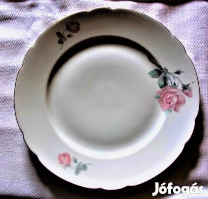 Hatalmas rózsás Royal Ivory KPM csodás antik tál