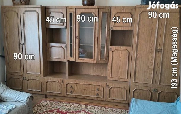 Hatalmas tárolókapacitás! Eladó egy szép állapotú szekrénysor