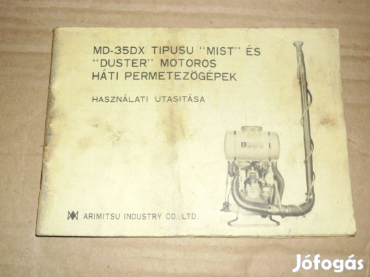 Háti permetezőgép használati utasítása