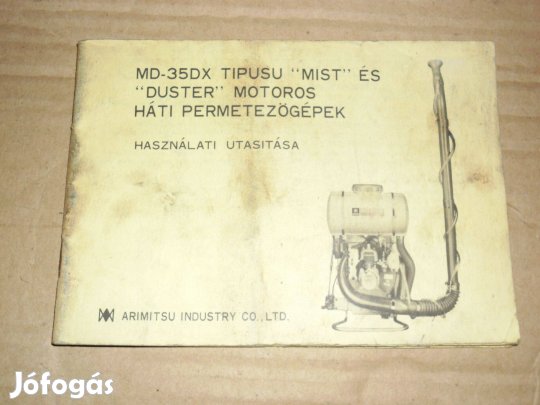 Háti permetezőgép használati utasítása