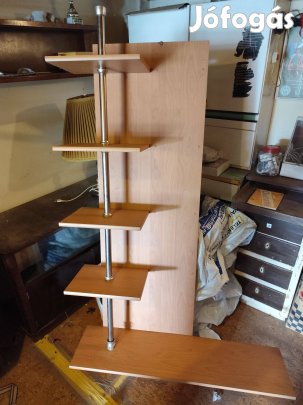 Hátlapos álló fali polc, kiegészitö szekrénykével-remek állapotban