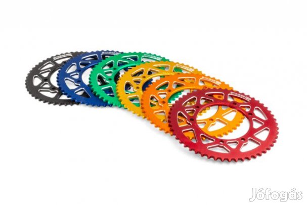 Hátsó lánckerék 53 fogas - 420 Stage6 alumínium CNC zöld Aprilia SX 50