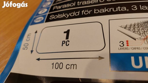 Hátsó szélvédő árnyékoló 100x50 Új!