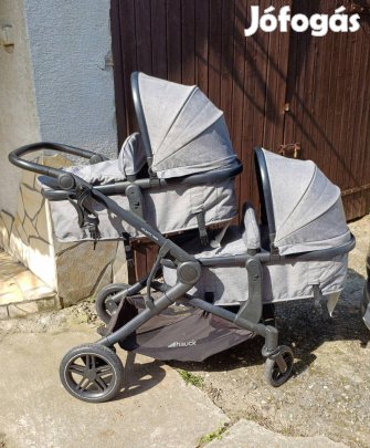 Hauck Atlantic Twin iker babakocsi, modern, szürke színű  2:1-ben