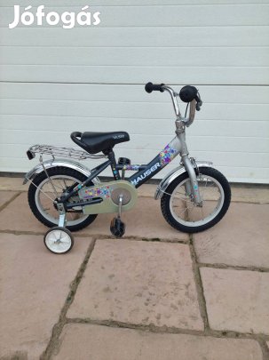 Hauser gyermek 14-es kerékpár pótkerékkel eladó