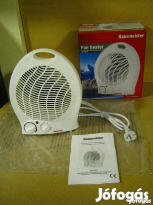 Hausmeister HM-8200 Ventillátoros hősugárzó, jótállással. Új! zt