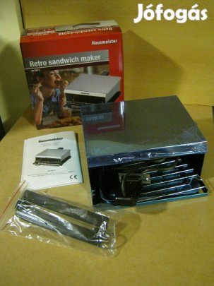 Hausmeister HM-8812 Retro Grill Szendvicssütő jótállással. Új! mj