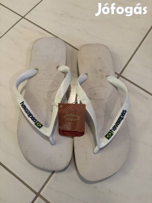Havaianas fehér flip flop papucs férfi női unisex 43-44 hawaianas új