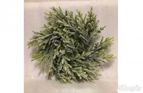 Havas Karácsonyi dekoráció - koszorú - zöld - 27 cm