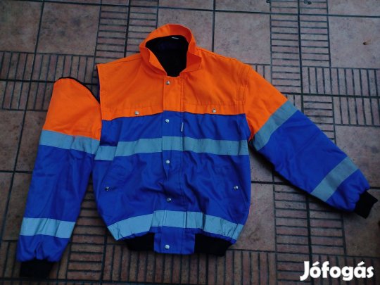 Havep munkás kabát levehető ujjú láthatósági munkáskabát L XL