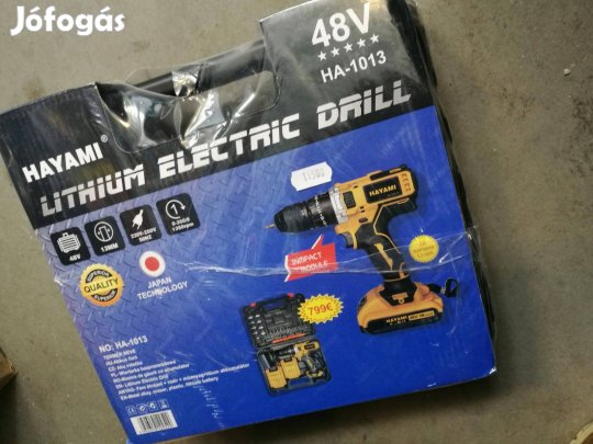Hayami Dupla Akkumulátoros, elektromos Fúró 48V HA-1013