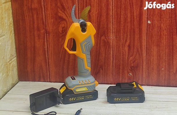 Hayami HA-1027 Lítium akkumulátoros metszőolló vágás 15-25mm vastagság