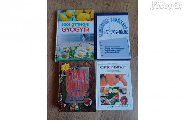 Házi gyógymód könyvcsomag, 4 db egyben
